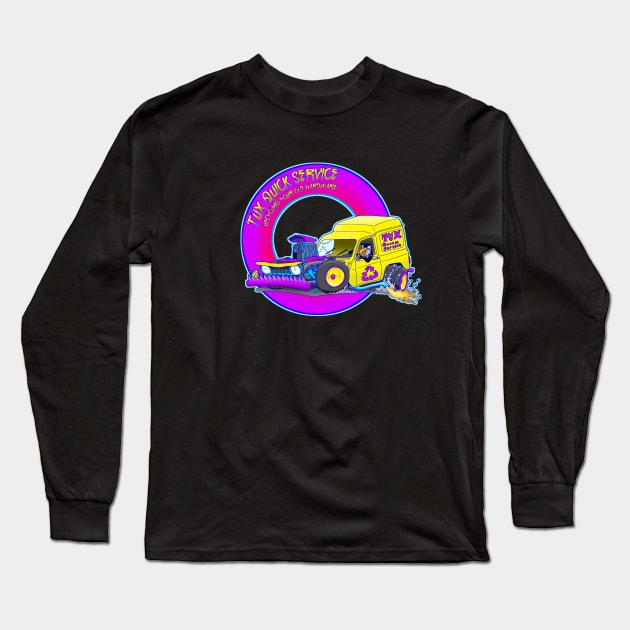 Tux Hot Rod Long Sleeve T-Shirt by Andres7B9